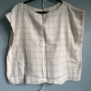 Laude The Label’s Everyday Crop Top in Mocha Check